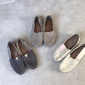 Set of 3 TOMS size 6.5